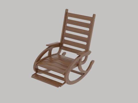 Rocking chair 3D Print Model