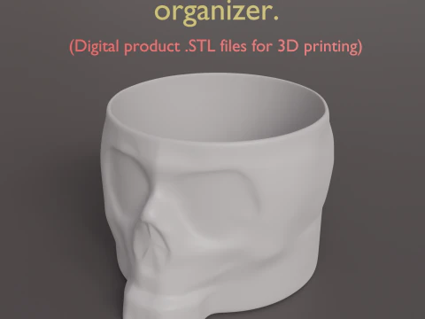 Органайзер-пепельница для цветочного горшка STL-файлы для 3D-печати 3D Принт Модель