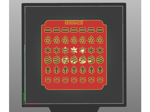 Double-Layer Easter Egg Stencils Pysanky Style Model Cetak 3D