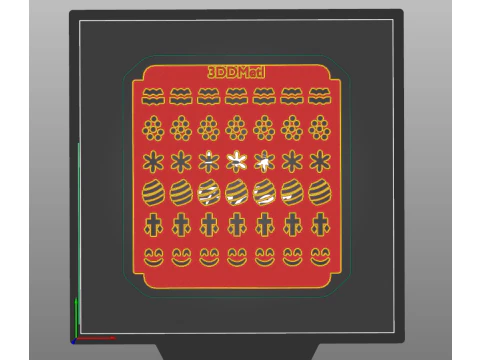 Double-Layer Easter Egg Stencils Pysanky Style 3D Print Model
