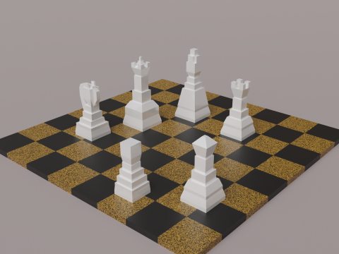 Minimalist Chess Set 3Dプリントモデル