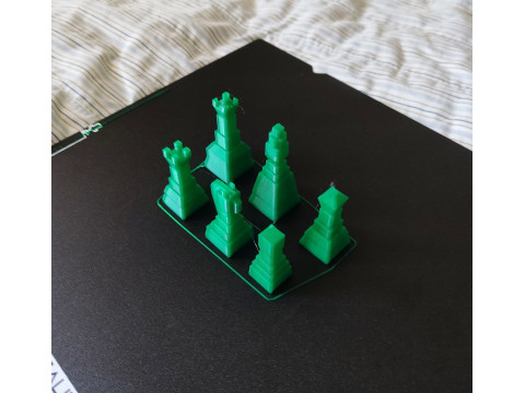 Minimalist Chess Set 3Dプリントモデル