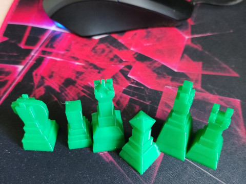 Minimalist Chess Set 3Dプリントモデル