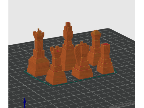 Minimalist Chess Set 3Dプリントモデル