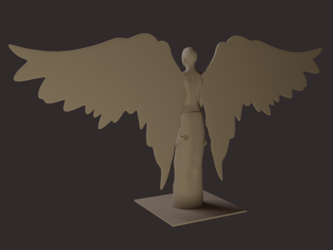 Figurine - angel with child Modello di stampa 3D