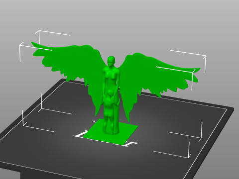 Figurine - angel with child Modello di stampa 3D