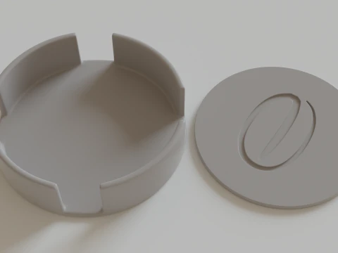Coffee Cup Coasters Stand stl files for 3d printing 3D Print Model