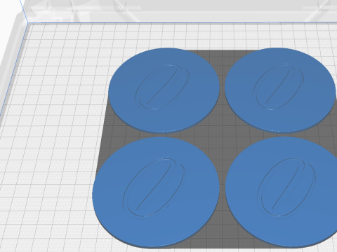 Coffee Cup Coasters Stand stl files for 3d printing 3D 打印模型