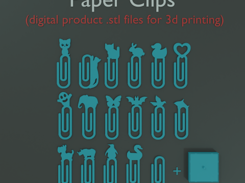 Paper Clips 3D Print Model
