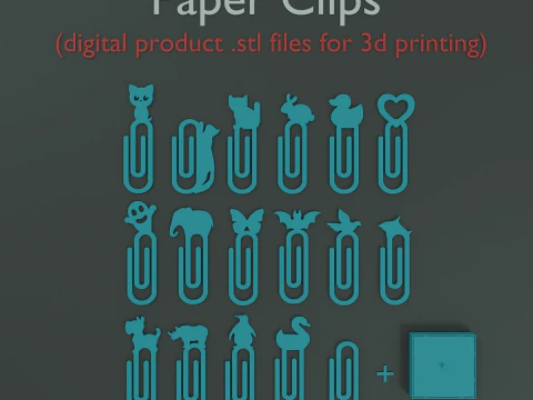 Paper Clips 3D Print Model