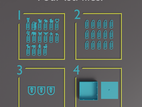 Paper Clips Model Cetak 3D