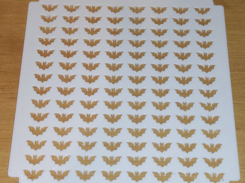 Sprinkle Stencil Bat Design Modello di stampa 3D