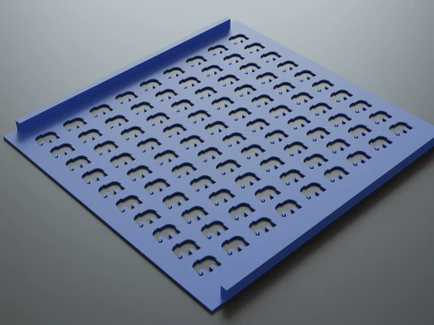 Sprinkle Stencil Elephant Design 3D Print Model