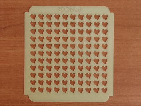 Sprinkles Stencil hearts design set 0f 5 pieces Modello di stampa 3D
