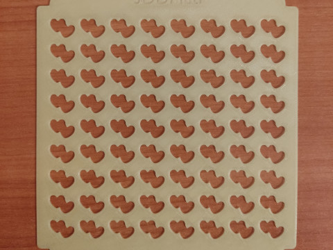 Sprinkles Stencil hearts design set 0f 5 pieces Modello di stampa 3D