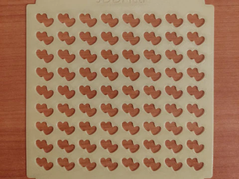 Sprinkles Stencil hearts design set 0f 5 pieces 3D Print Model
