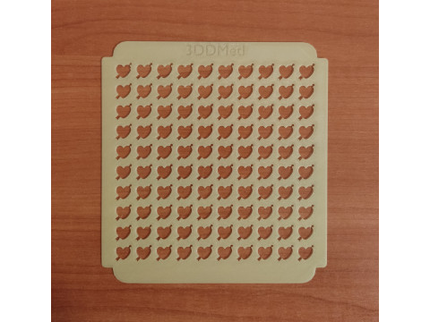 Sprinkles Stencil hearts design set 0f 5 pieces Modello di stampa 3D