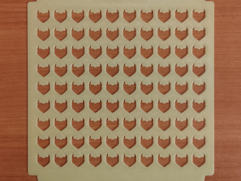Sprinkles Stencil hearts design set 0f 5 pieces Modello di stampa 3D