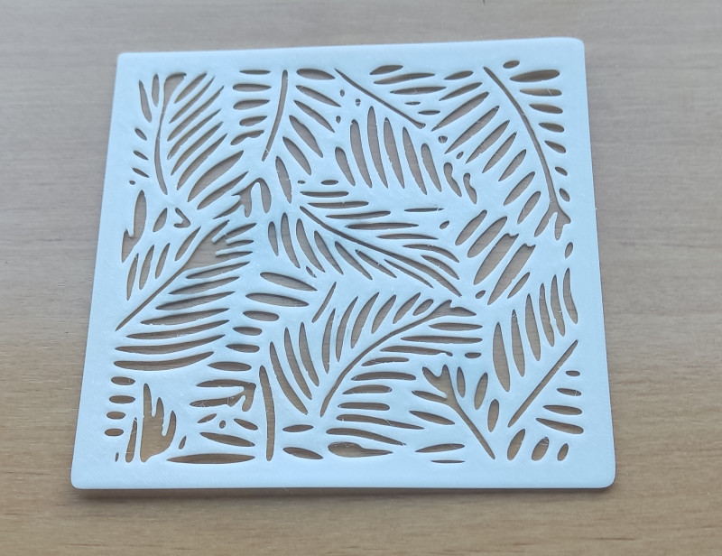 Stencil Leaves design 3D Принт Модель .c4d .max .obj .3ds .fbx .stl .blend 