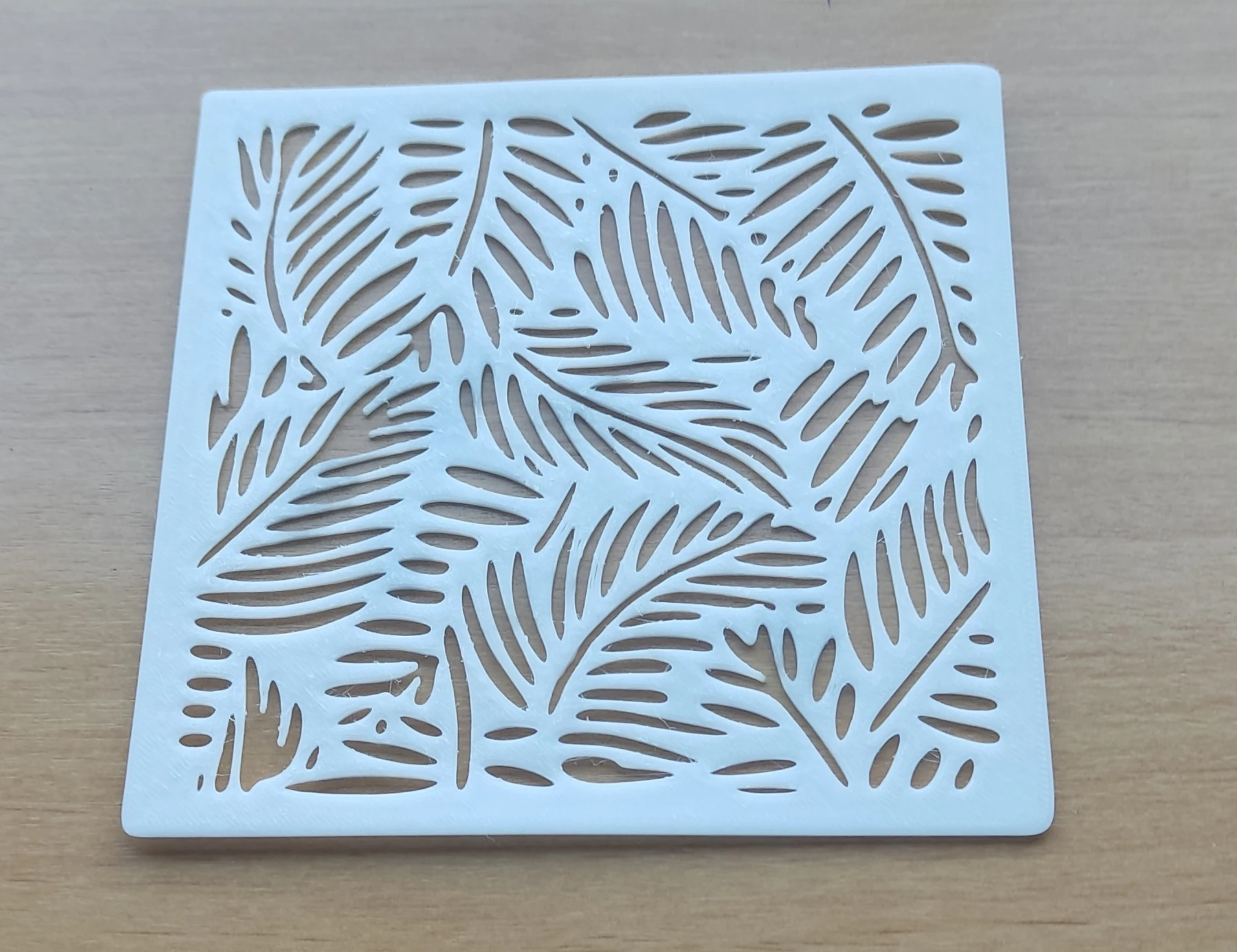 Stencil Leaves design 3D Print Model .c4d .max .obj .3ds .fbx .stl .blend 
