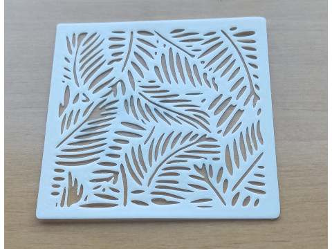 Stencil Leaves design 3D-printmodel