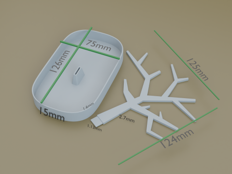 Tree for jewelry Modèles 3D en vedette
