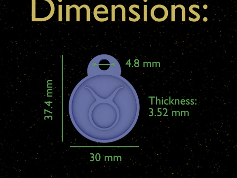 12 Zodiac Signs Medallions Set stl files for 3d printing 3D Print Model