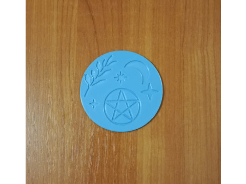 Wiccan candle coaster altar decors 3D Принт Модель