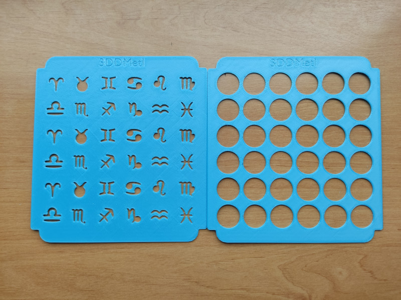 Sprinkle Stencil ZODIAC Design 3Dプリントモデル .c4d .max .obj .3ds .fbx .stl .blend 