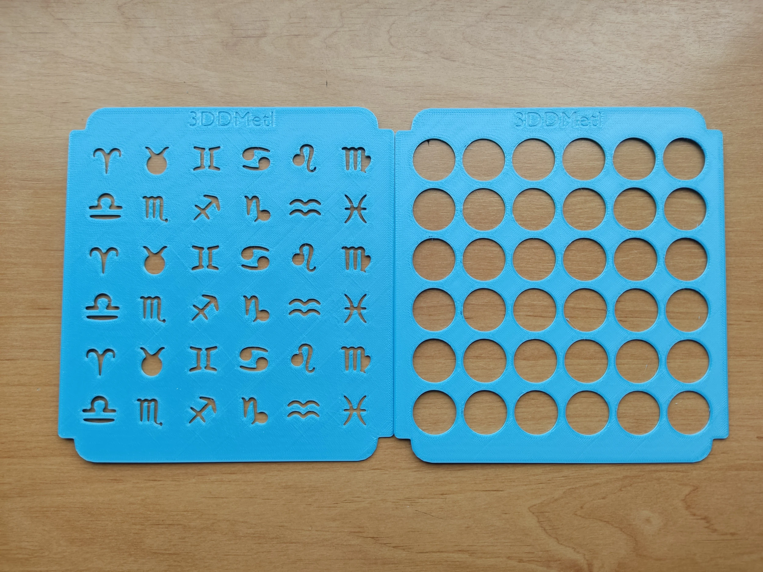 Sprinkle Stencil ZODIAC Design 3D Print Model .c4d .max .obj .3ds .fbx .stl .blend