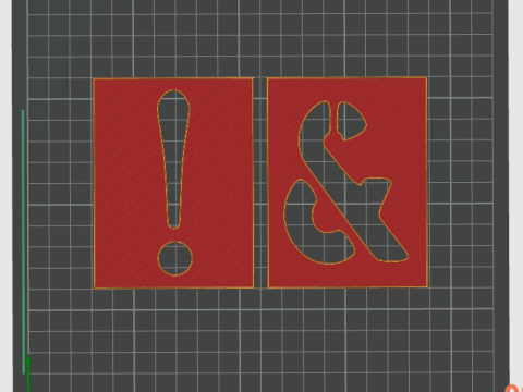 3D Printing Stencil Font Set STL files for 3d printing 3D प्रिंट मॉडल