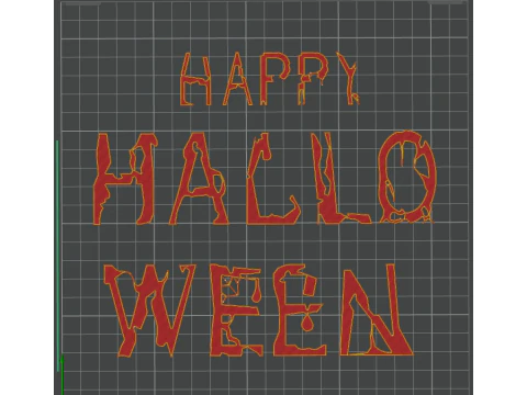 Mini Halloween Decoration Set Happy Halloween Bats Pumpkins 3 STL Files for 3D Printing 3D Print Model