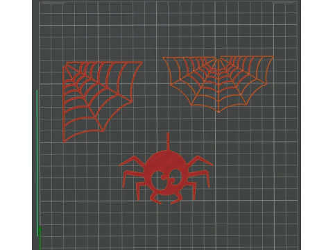 Mini Halloween Decoration Set Happy Halloween Bats Pumpkins 3 STL Files for 3D Printing 3D Print Model