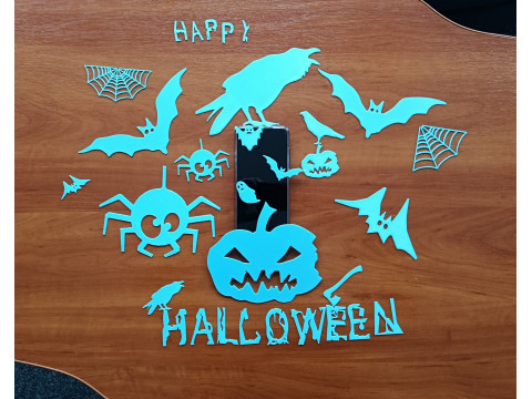 Halloween Decoration Bundle Small size Large Sets 23 STL Files for 3D Printing Modelo de Impressão 3D