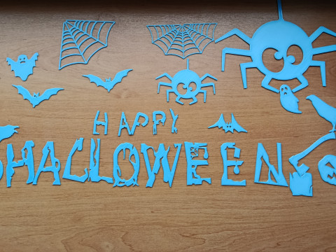 Halloween Decoration Bundle Small size Large Sets 23 STL Files for 3D Printing Modelo de Impressão 3D