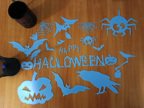 Halloween Decoration Bundle Small size Large Sets 23 STL Files for 3D Printing Modelo de Impressão 3D