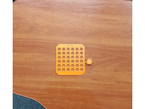 Sprinkle Stencil Spider Design With keychain 3D printmodel