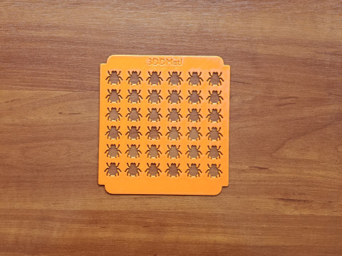 Sprinkle Stencil Spider Design With keychain 3D printmodel