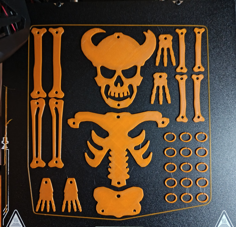 Hanging Skeleton Halloween Decoration 3D Printable STL Files 3D Print Model .c4d .max .obj .3ds .fbx .stl .blend