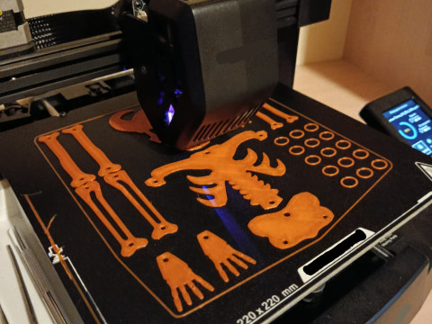 Hanging Skeleton Halloween Decoration 3D Printable STL Files 3D Print Model