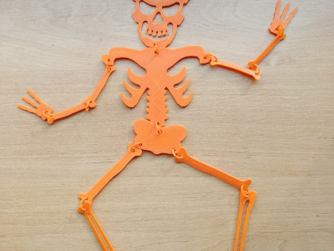 Hanging Skeleton Halloween Decoration 3D Printable STL Files 3D Print Model