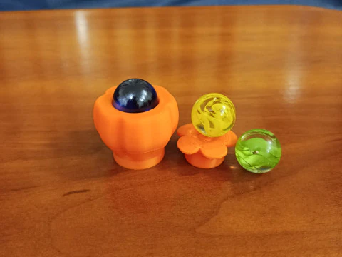 3D Printed Flower Drawer Knob - Cabinet Handle - Kids Furniture Pull 3D Print Model