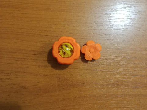 3D Printed Flower Drawer Knob - Cabinet Handle - Kids Furniture Pull 3D Print Model