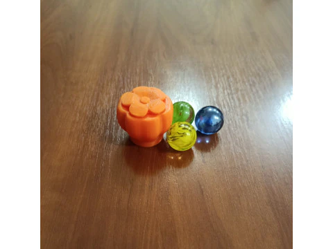 3D Printed Flower Drawer Knob - Cabinet Handle - Kids Furniture Pull 3D Print Model