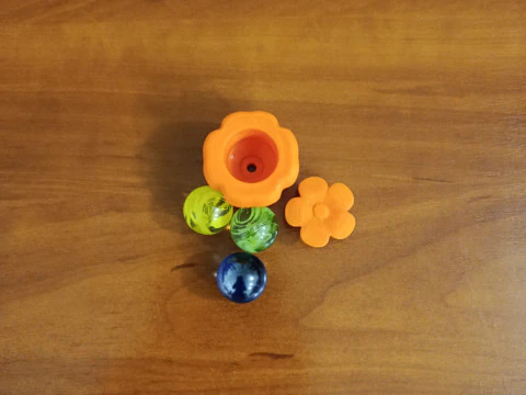 3D Printed Flower Drawer Knob - Cabinet Handle - Kids Furniture Pull 3D Print Model