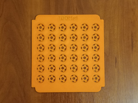 Taburkan Stensil Desain SEPAKBOLA Model Cetak 3D