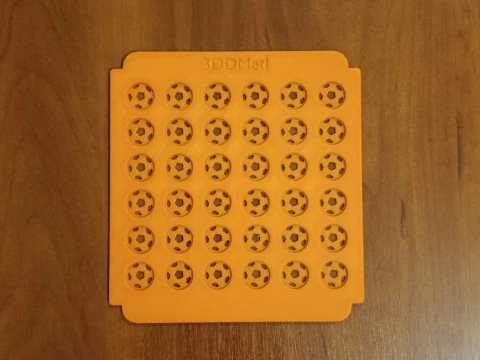 Sprinkle Stencil FOOTBALL Design 3D Print Model