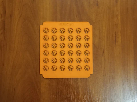 Sprinkle Stencil BASKETBALL Design 3D Print Model