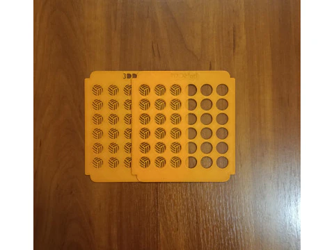Sprinkle Stencil VOLLEYBALL Design 3D Print Model