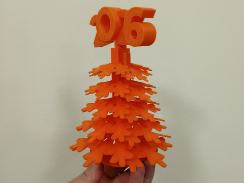 3D yazdırma için Noel ağacı 2026 STL dosyası 3D Baskı Modeli